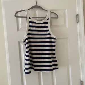 Mother denim striped tank